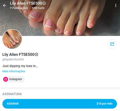 onlyfans das famosas|Além de Lily Allen, veja 6 famosas que têm perfis no OnlyFans